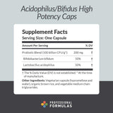 Professional Formulas Acidophilus/Bifidus High Potency Caps