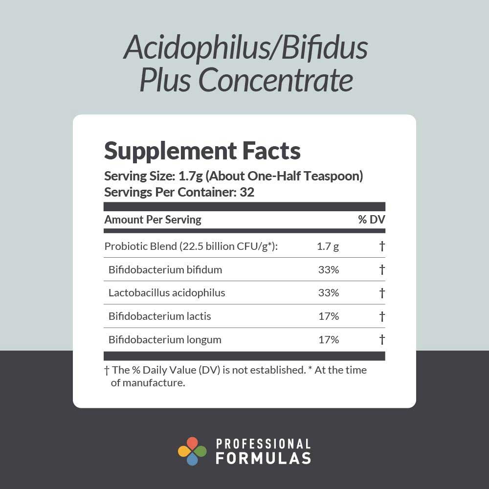 Professional Formulas Acidophilus/Bifidus Plus Concentrate