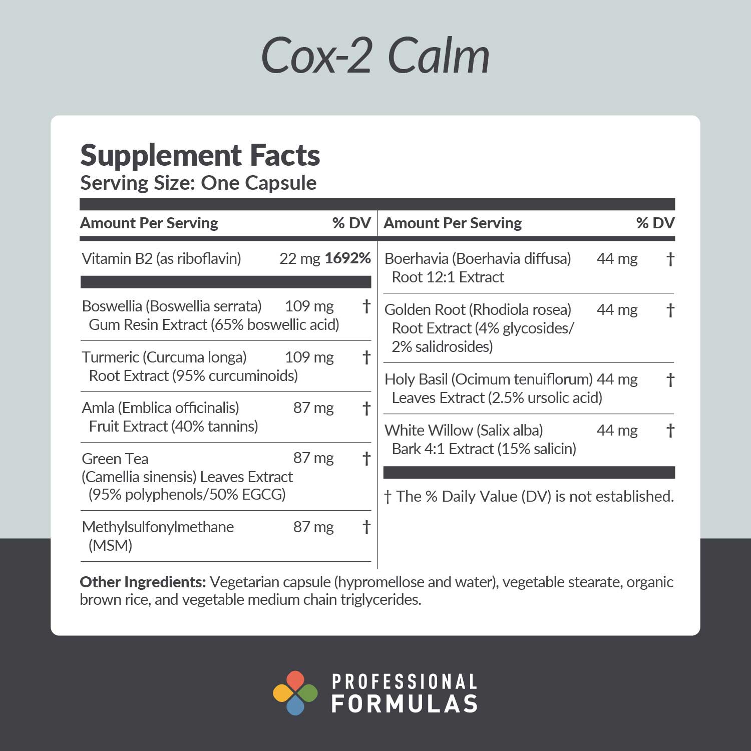 Professional Formulas Cox-2 Calm