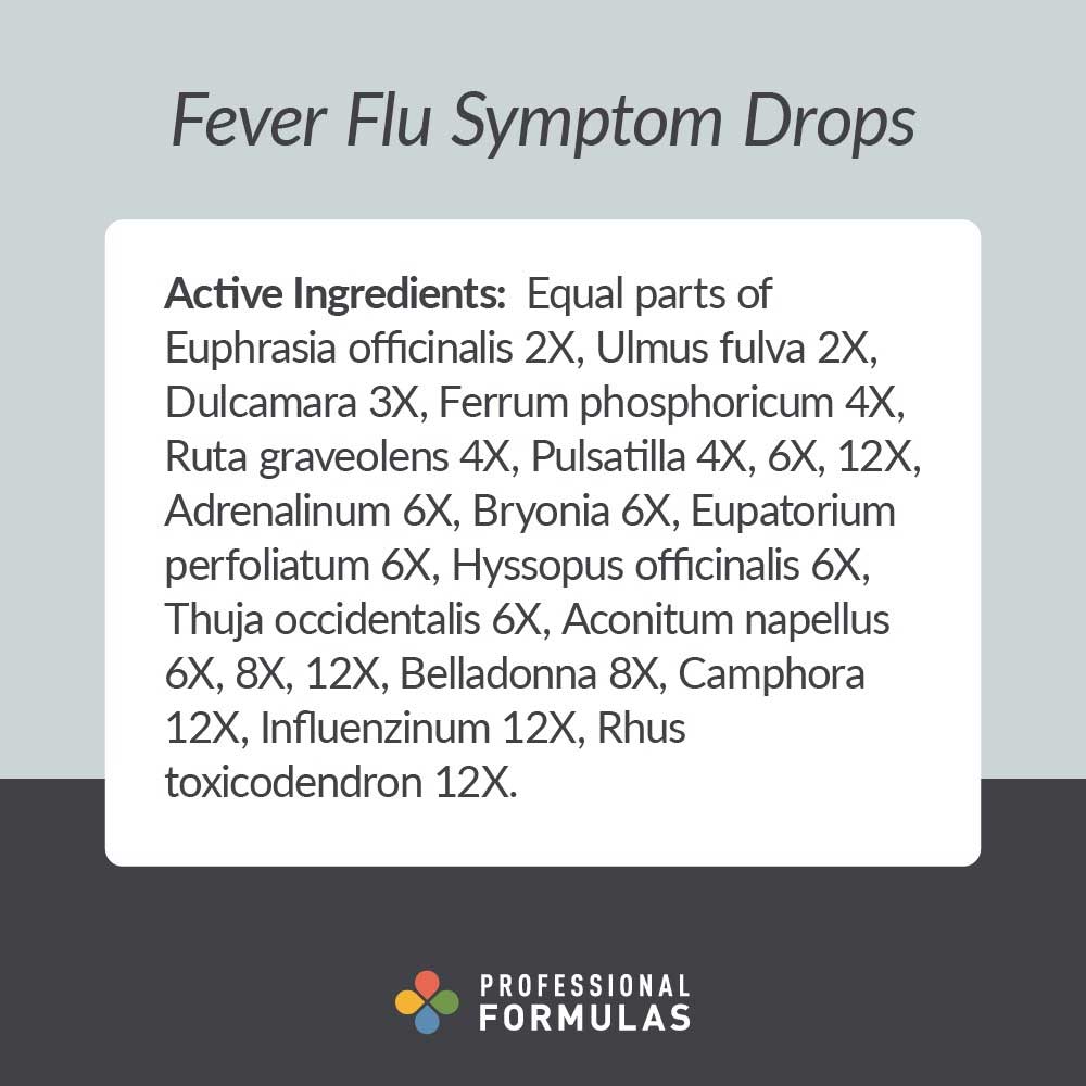 Professional Formulas Fever Flu Symptom Drops