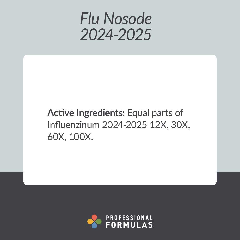 Professional Formulas Flu Nosode 2024-2025