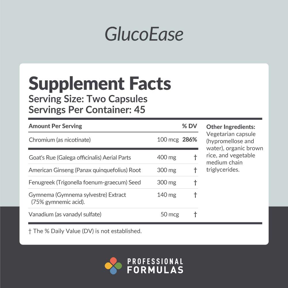 Professional Formulas GlucoEase