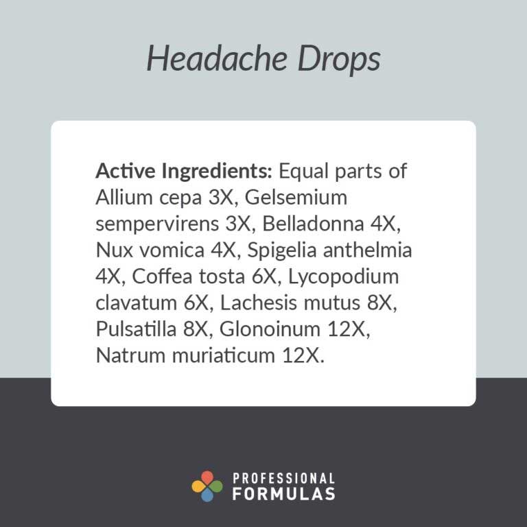 Professional Formulas Headache Drops
