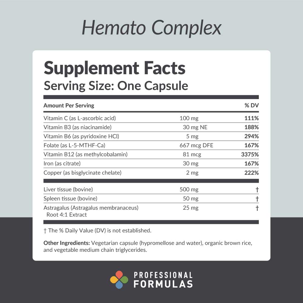 Professional Formulas Hemato Complex