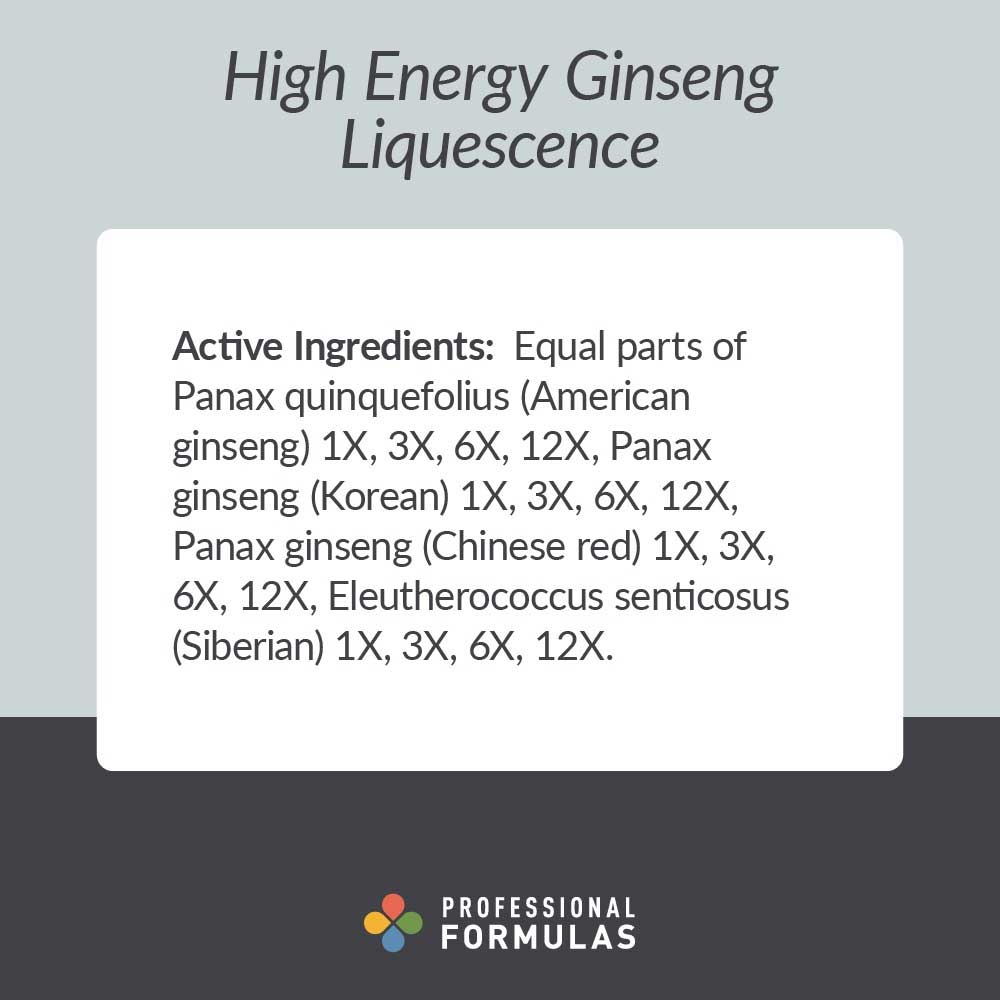 Professional Formulas High Energy Ginseng Liquescence