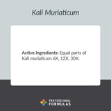 Professional Formulas Kali Muriaticum