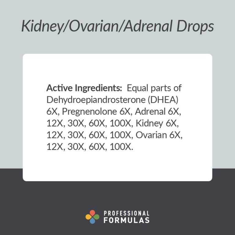 Professional Formulas Kidney Ovarian Adrenal Drops