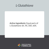 Professional Formulas L-Glutathione