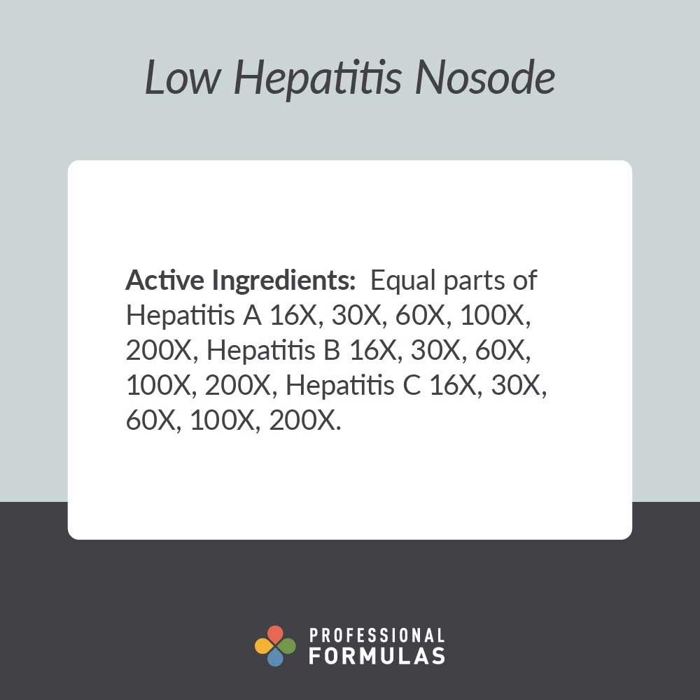 Professional Formulas Low Hepatitis Nosode