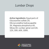 Professional Formulas Lumbar Drops