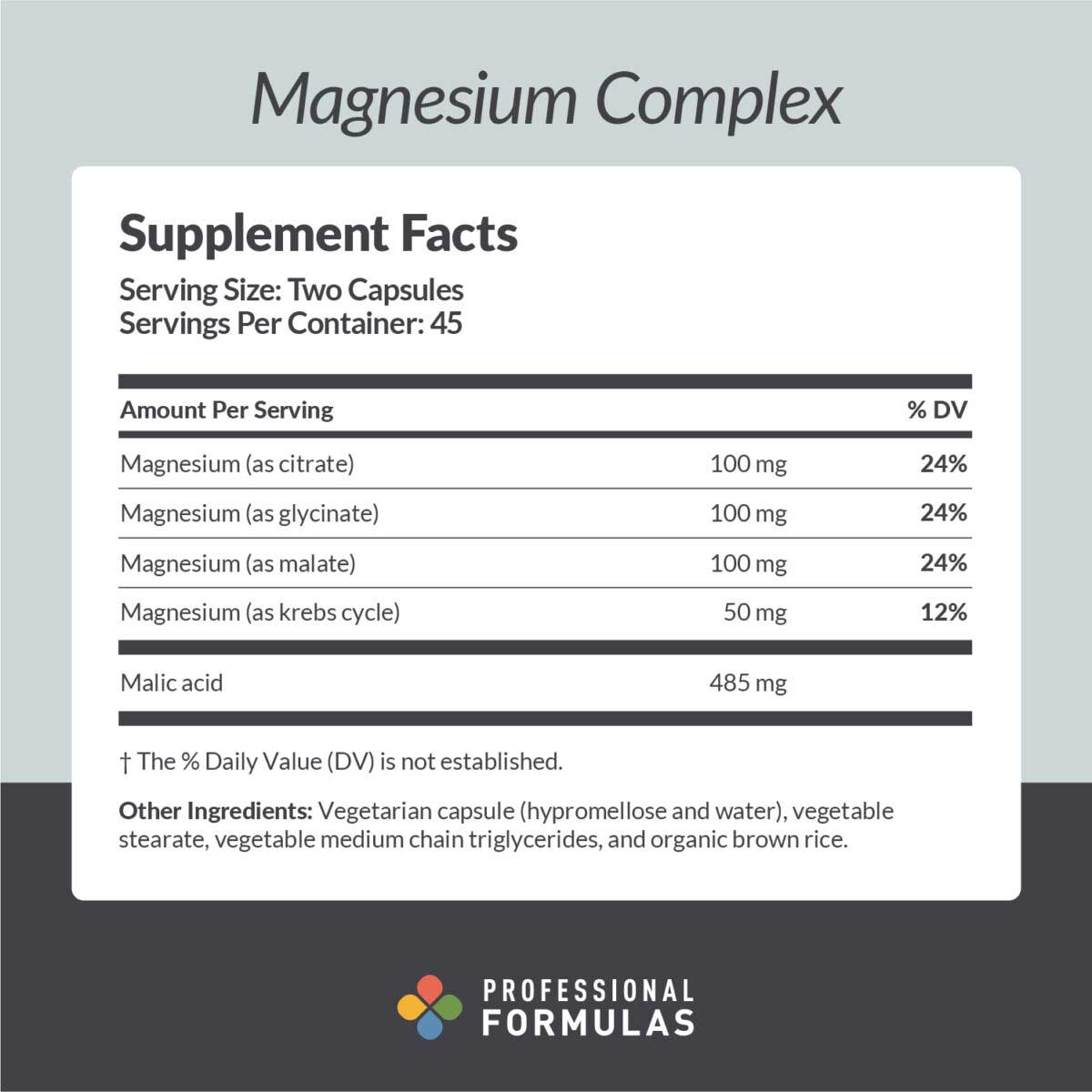 Professional Formulas Magnesium Complex