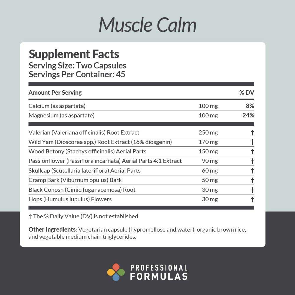 Professional Formulas Muscle Calm