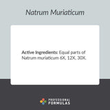 Professional Formulas Natrum Muriaticum