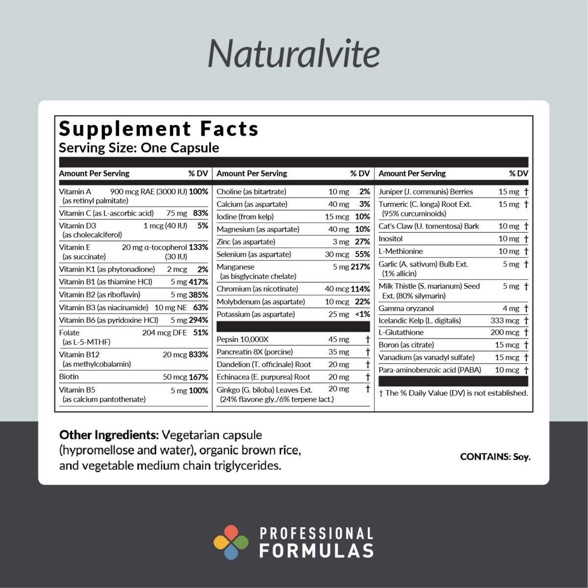 Professional Formulas Naturalvite