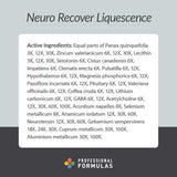 Professional Formulas Neuro Recover Liquescence