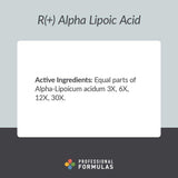Professional Formulas R(+) Alpha Lipoic Acid Drops
