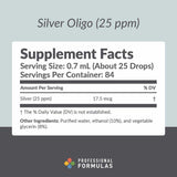 Professional Formulas Silver Oligo (25 ppm)