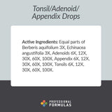 Professional Formulas Tonsil/Adenoid/Appendix Drops