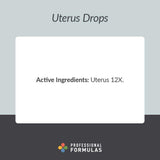 Professional Formulas Uterus Drops