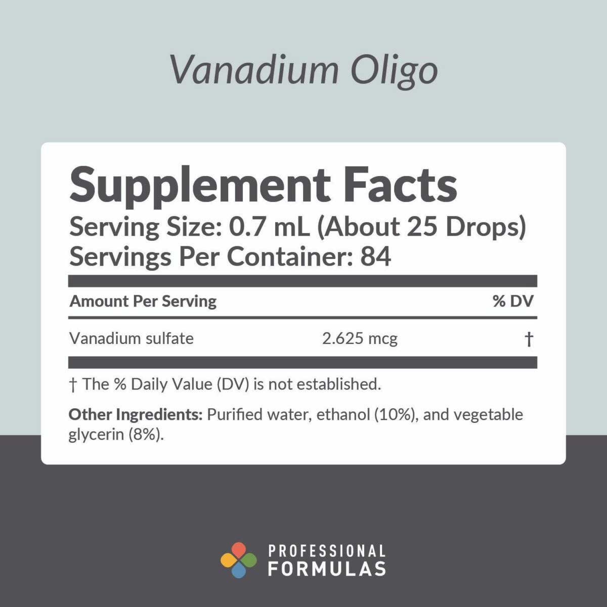 Professional Formulas Vanadium Oligo