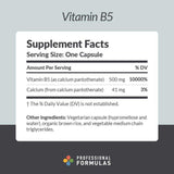 Professional Formulas Vitamin B5