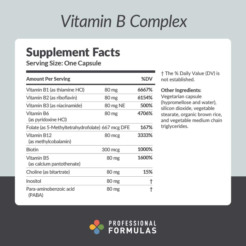 Professional Formulas Vitamin B Complex