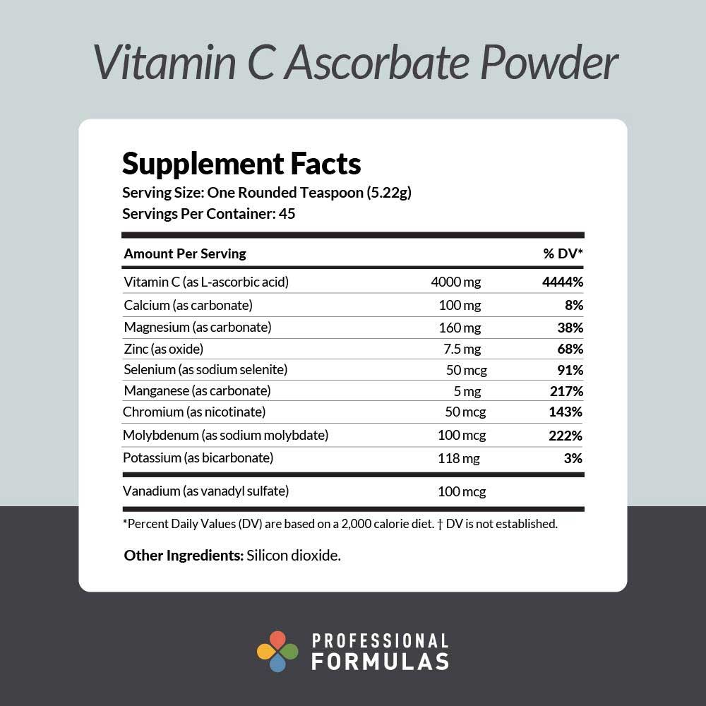 Professional Formulas Vitamin C Ascorbate Powder