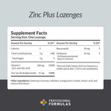 Professional Formulas Zinc Plus Lozenges