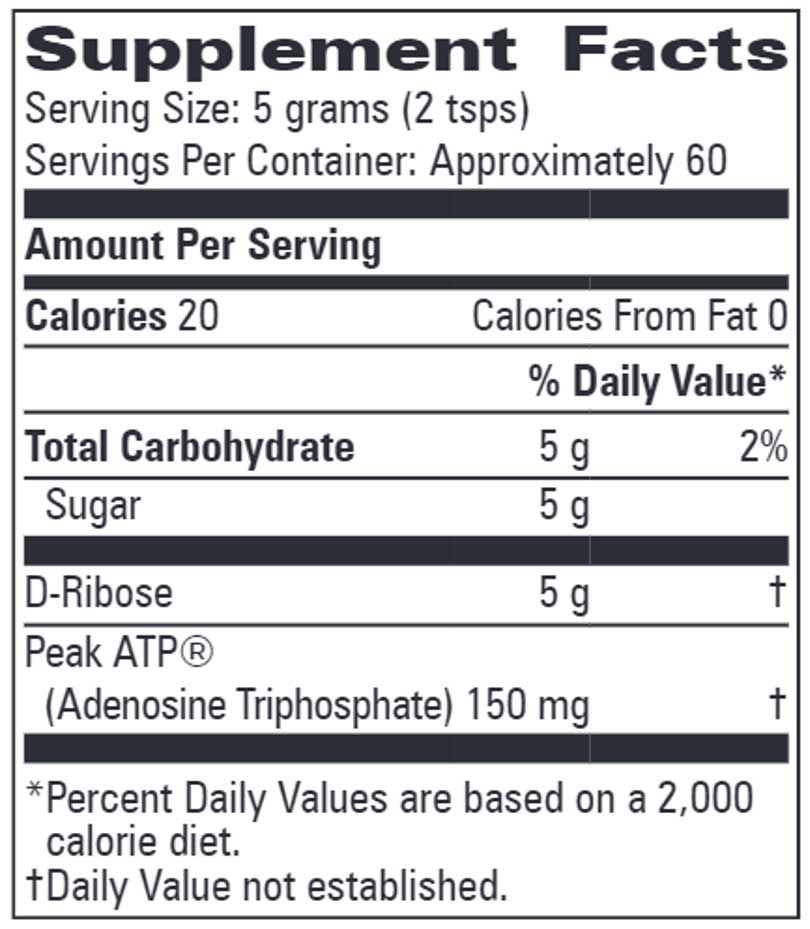 Progressive Laboratories D-Ribose with PEAK ATP