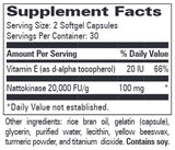 Progressive Laboratories Nattokinase with Vitamin E