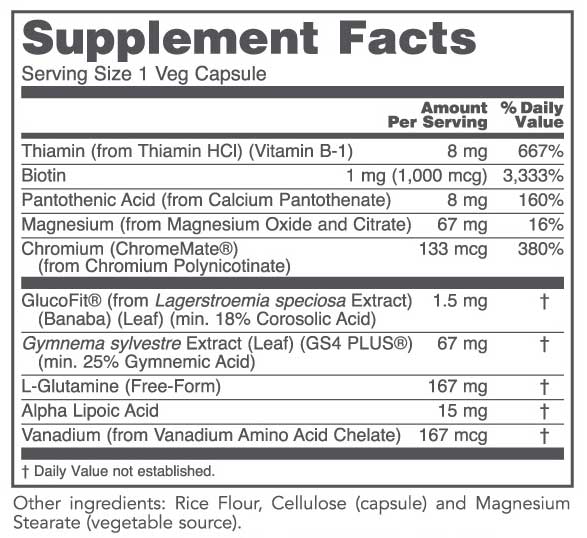 Protocol for Life Balance Glucose Balance