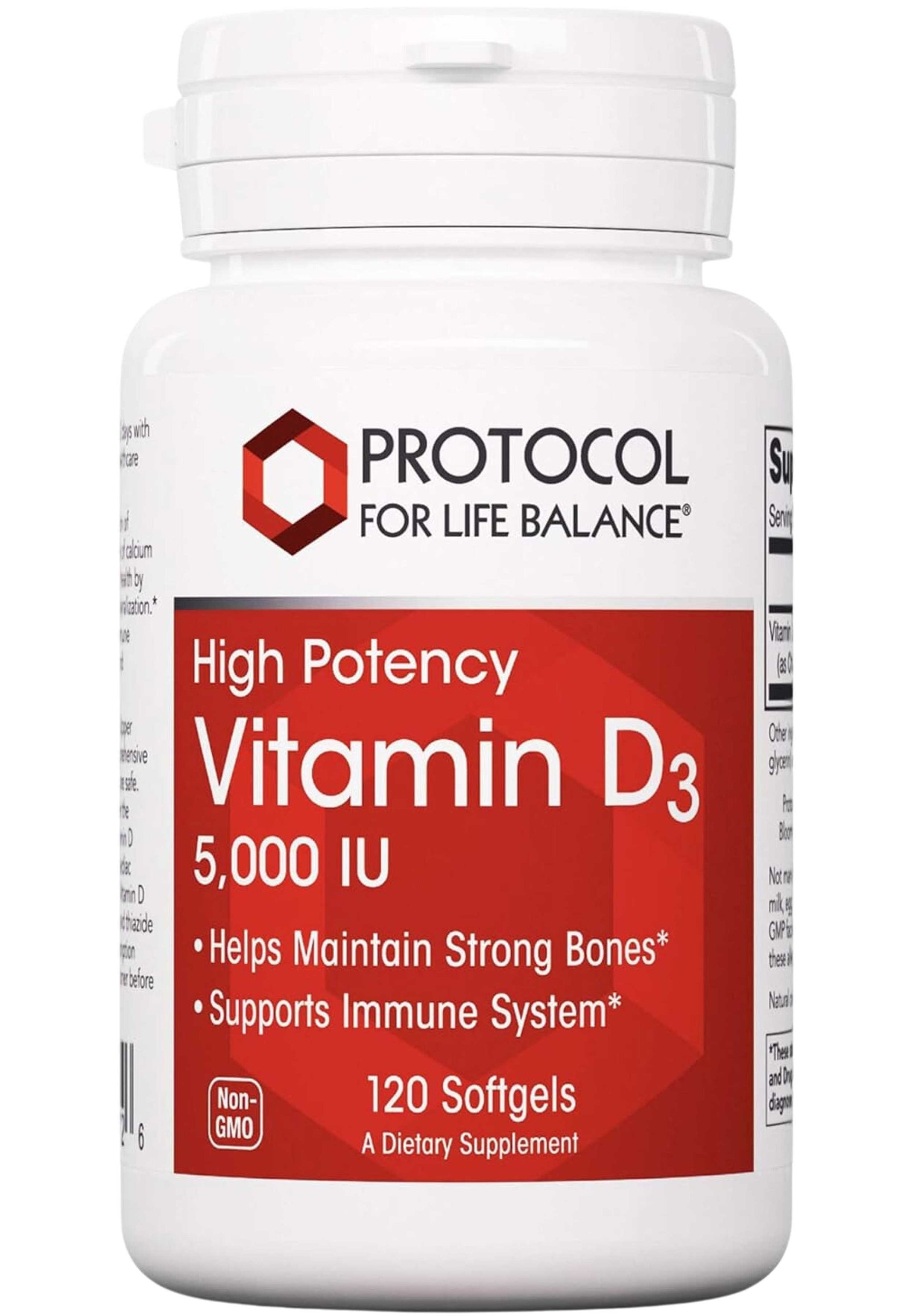 Protocol for Life Balance Vitamin D3 5,000 IU