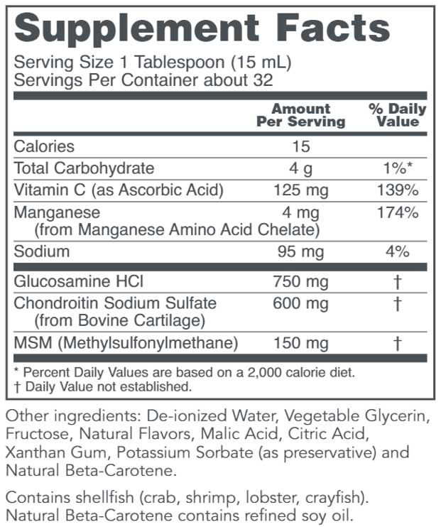 Protocol for Life Balance Liquid Glucosamine & Chondroitin with MSM