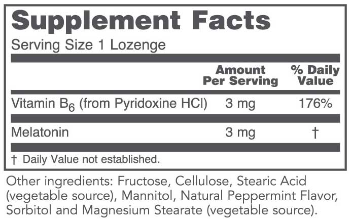 Protocol for Life Balance Melatonin 3 mg