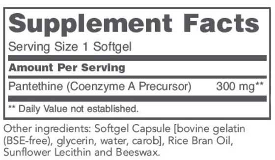 Protocol for Life Balance Pantethine 300 mg