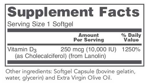 Protocol for Life Balance Vitamin D3 10,000