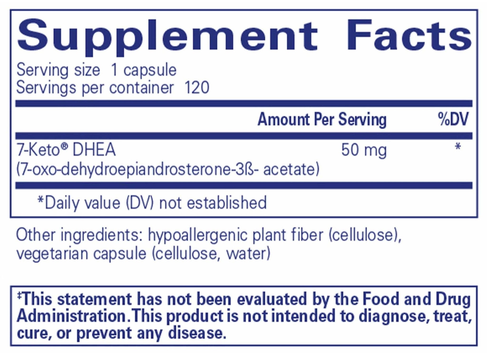 Pure Encapsulations 7-Keto DHEA 50mg