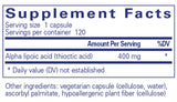 Pure Encapsulations Alpha Lipoic Acid 400mg