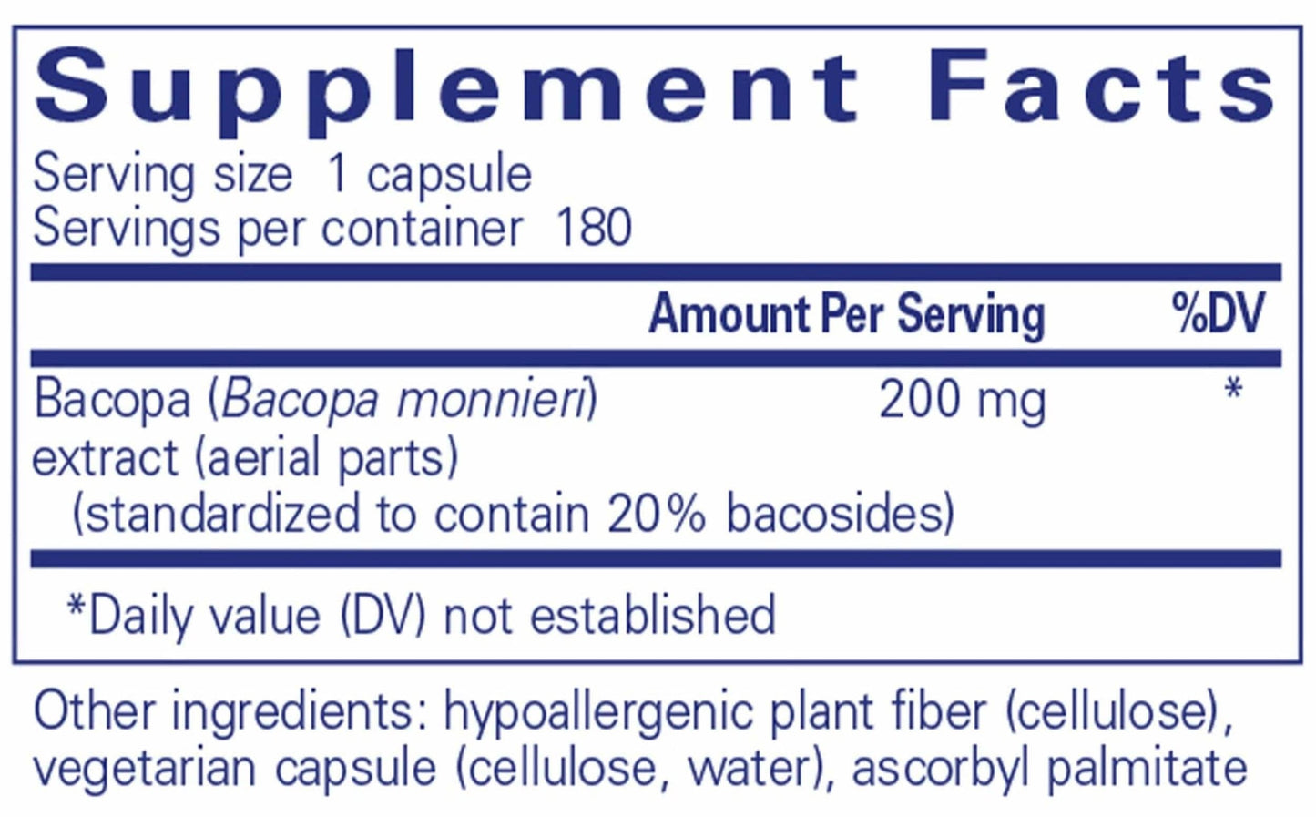 Pure Encapsulations Bacopa Monnieri