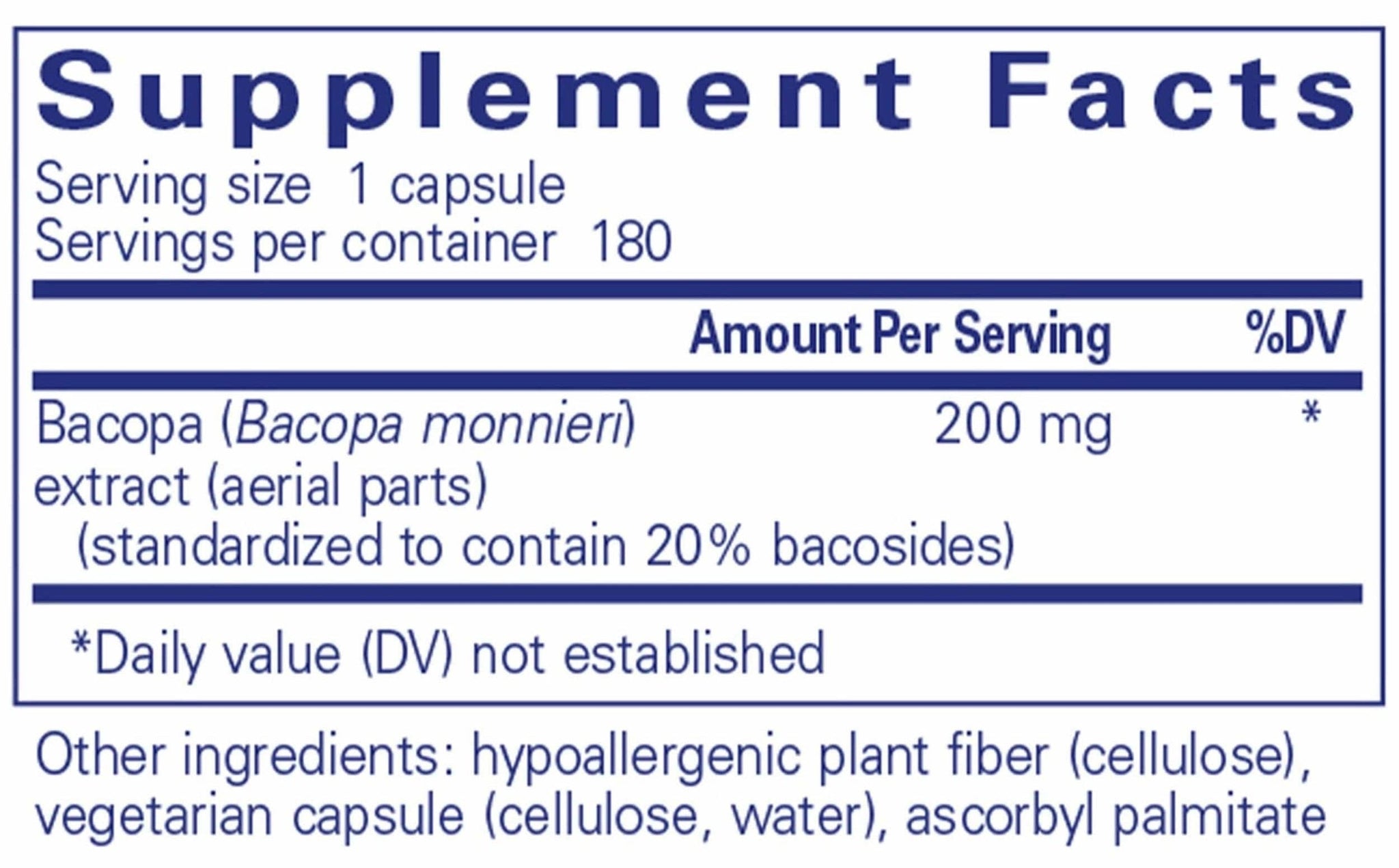 Pure Encapsulations Bacopa Monnieri