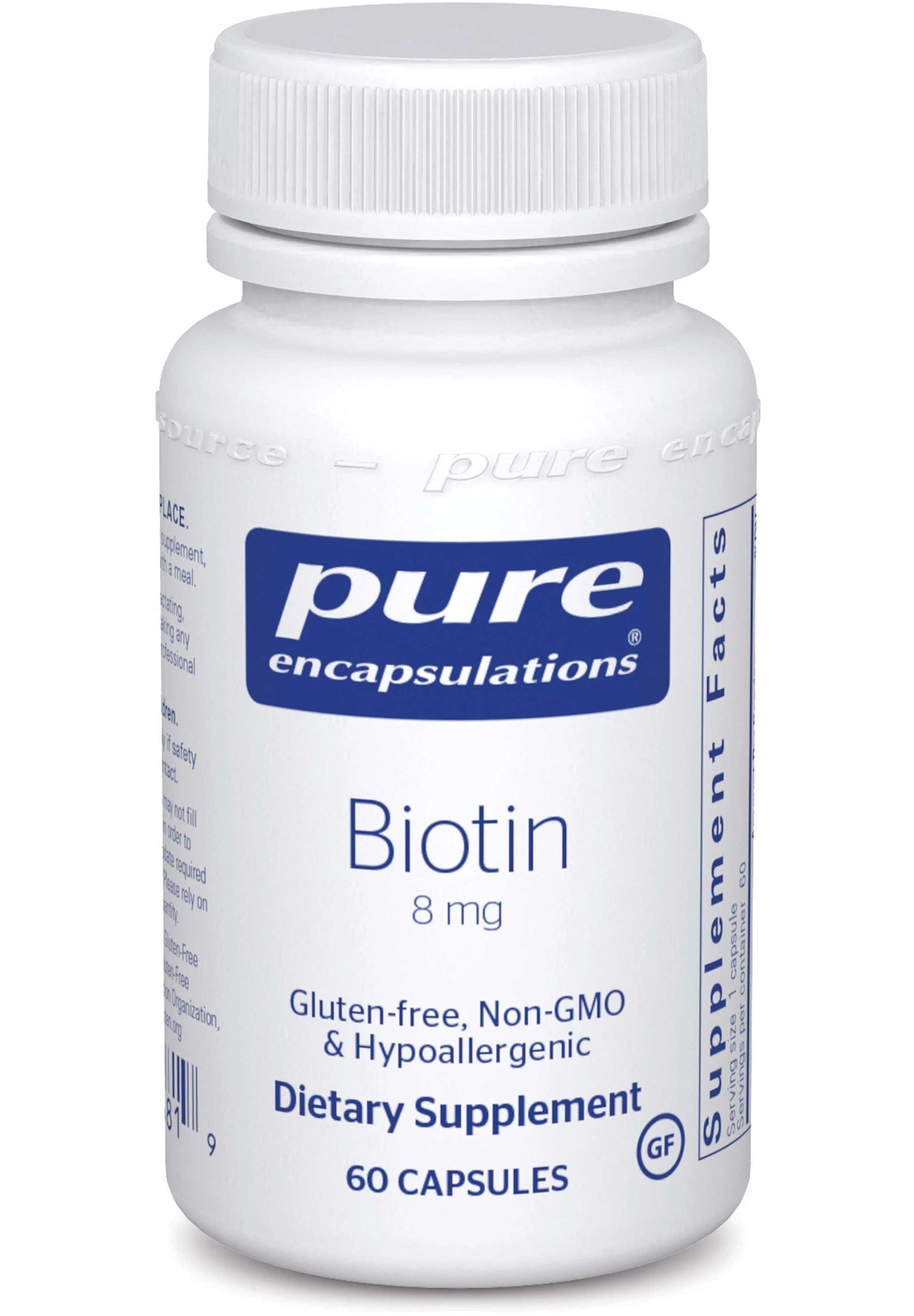 Pure Encapsulations Biotin 8 mg