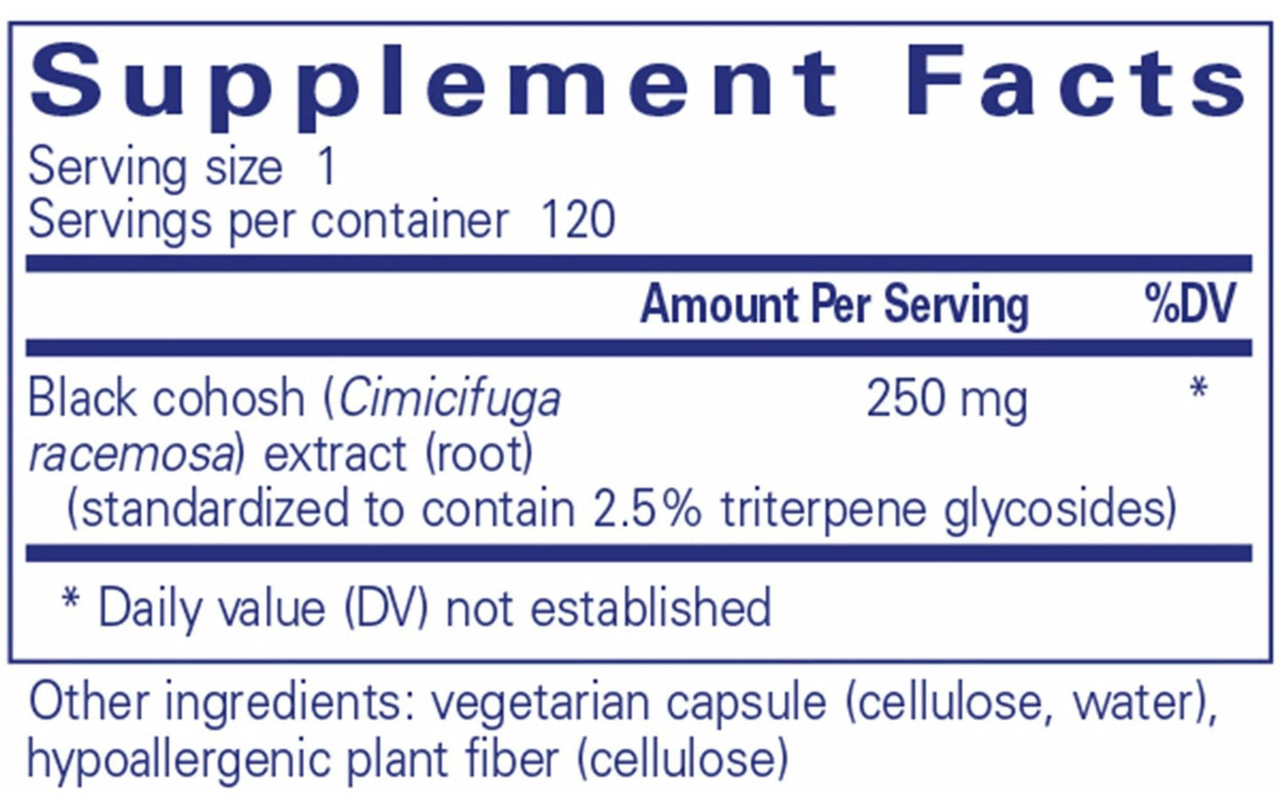Pure Encapsulations Black Cohosh 2.5