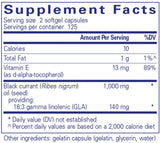 Pure Encapsulations Black Currant Seed Oil