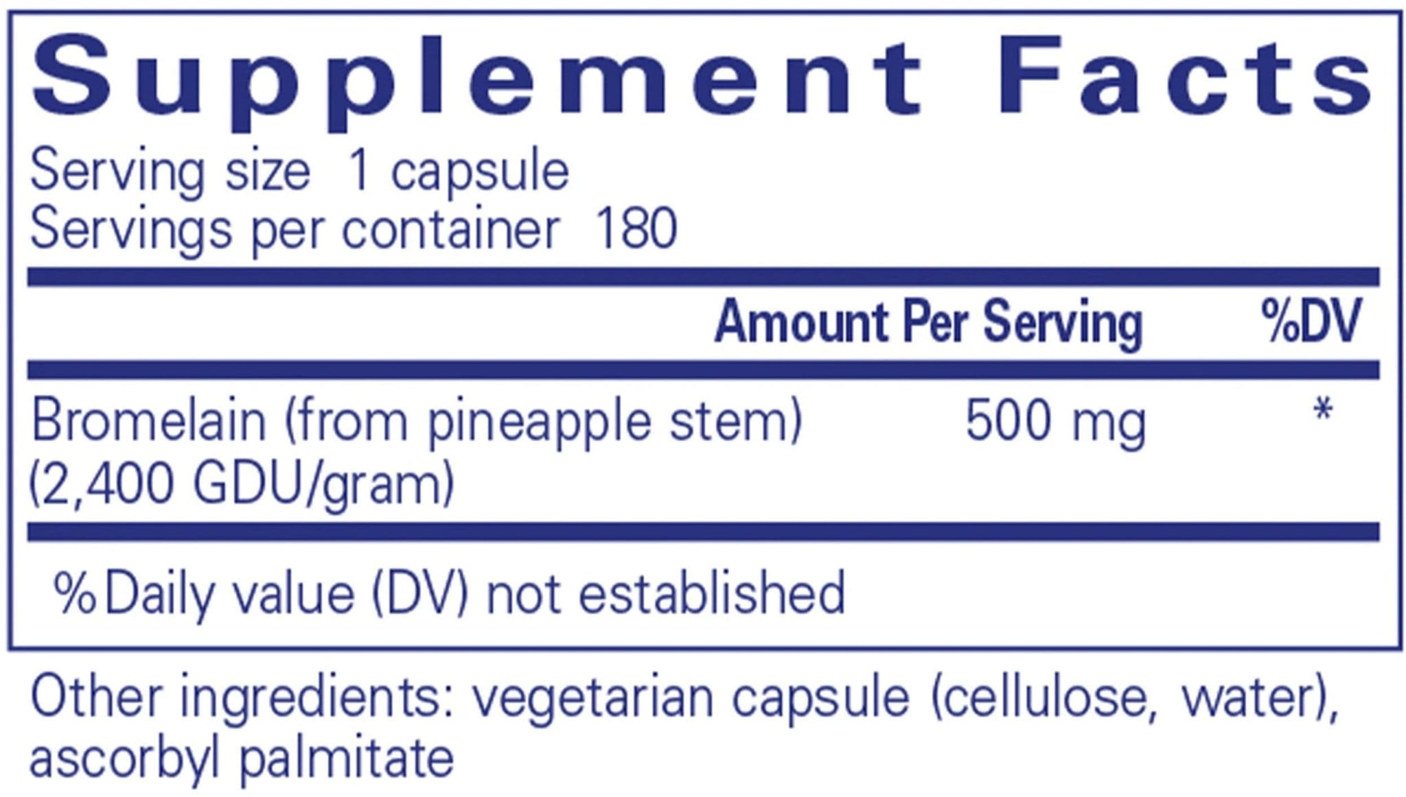 Pure Encapsulations Bromelain 2400 500mg