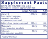 Pure Encapsulations Buffered Ascorbic Acid