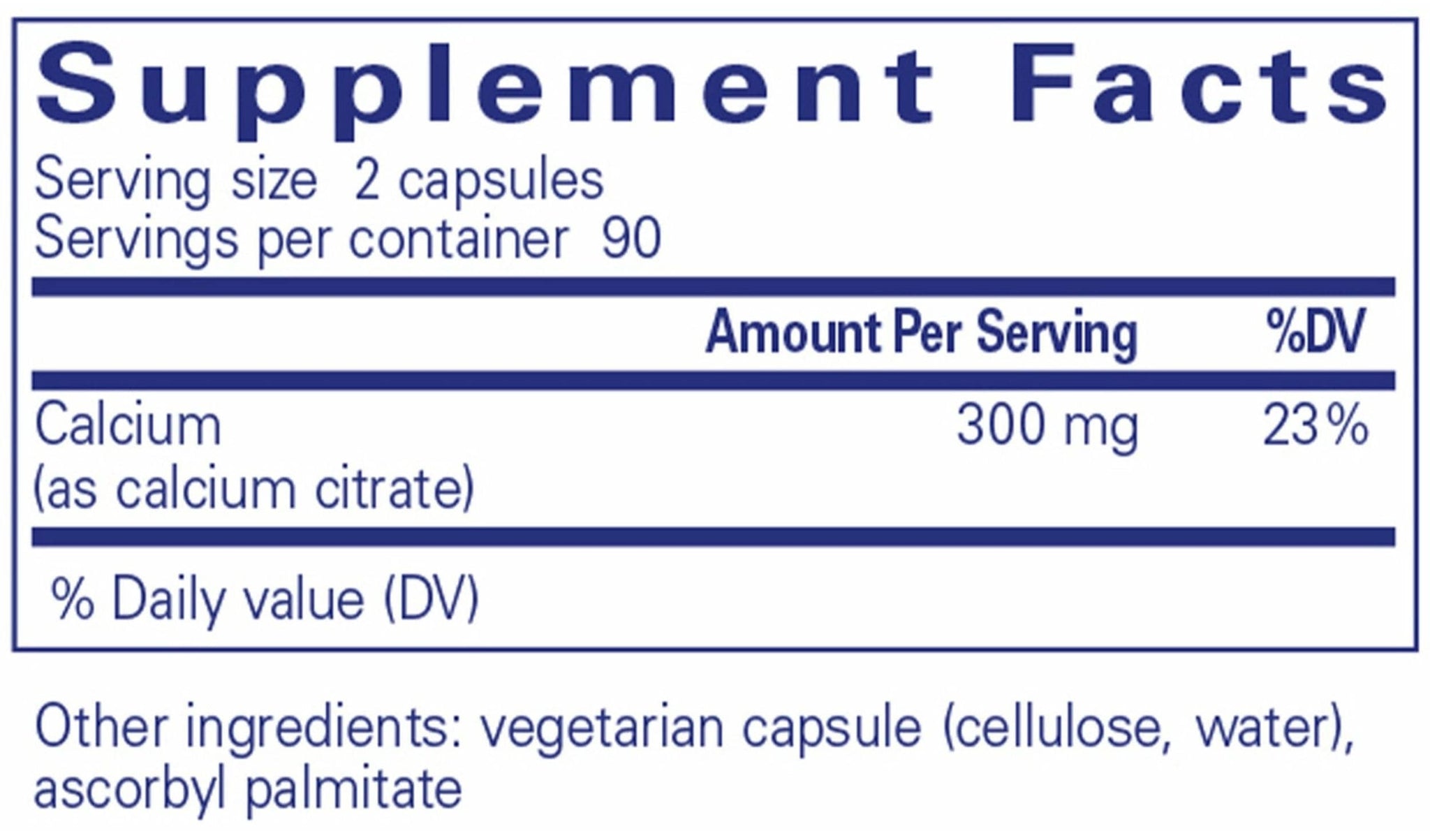 Pure Encapsulations Calcium (Citrate)