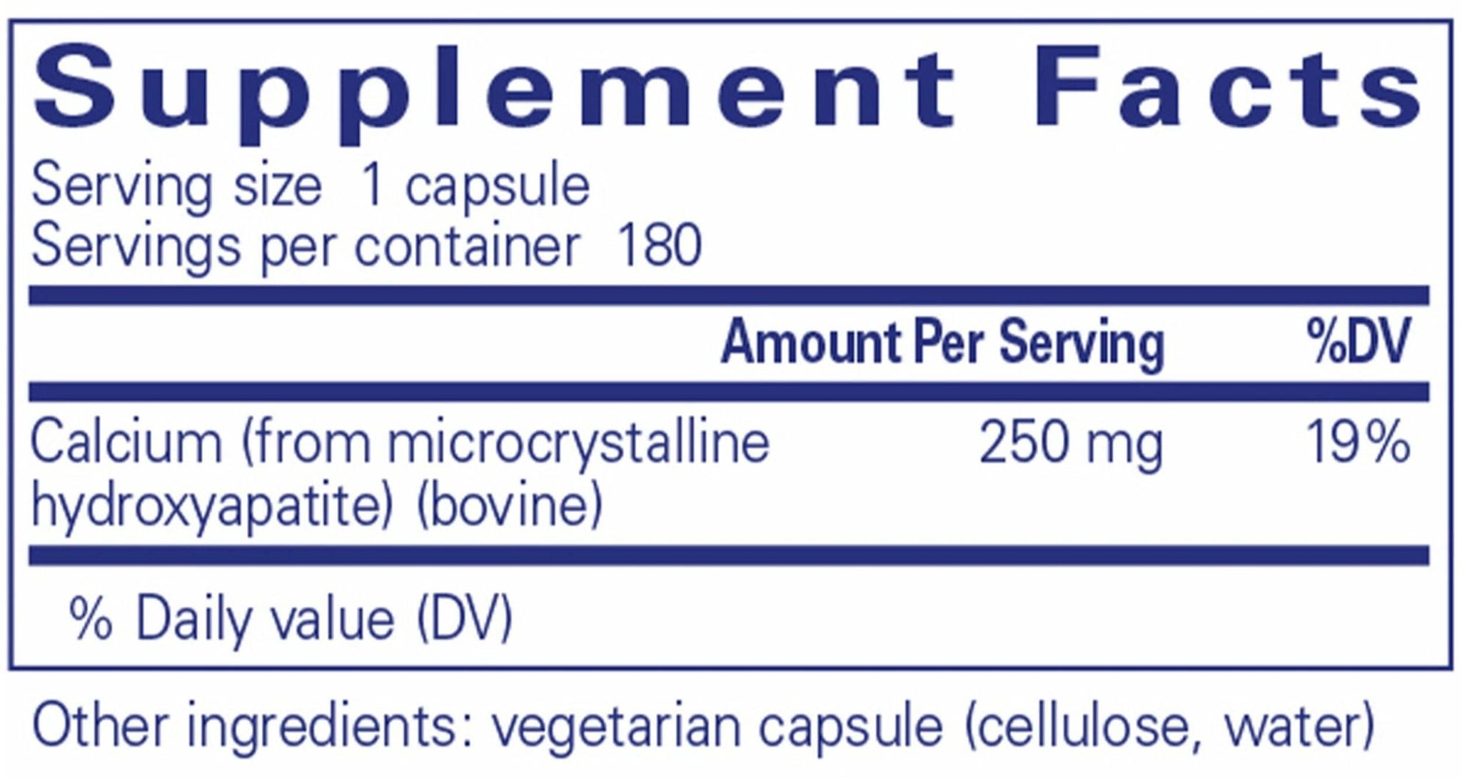 Pure Encapsulations Calcium (MCHA)