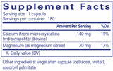Pure Encapsulations Calcium (MCHA) with Magnesium