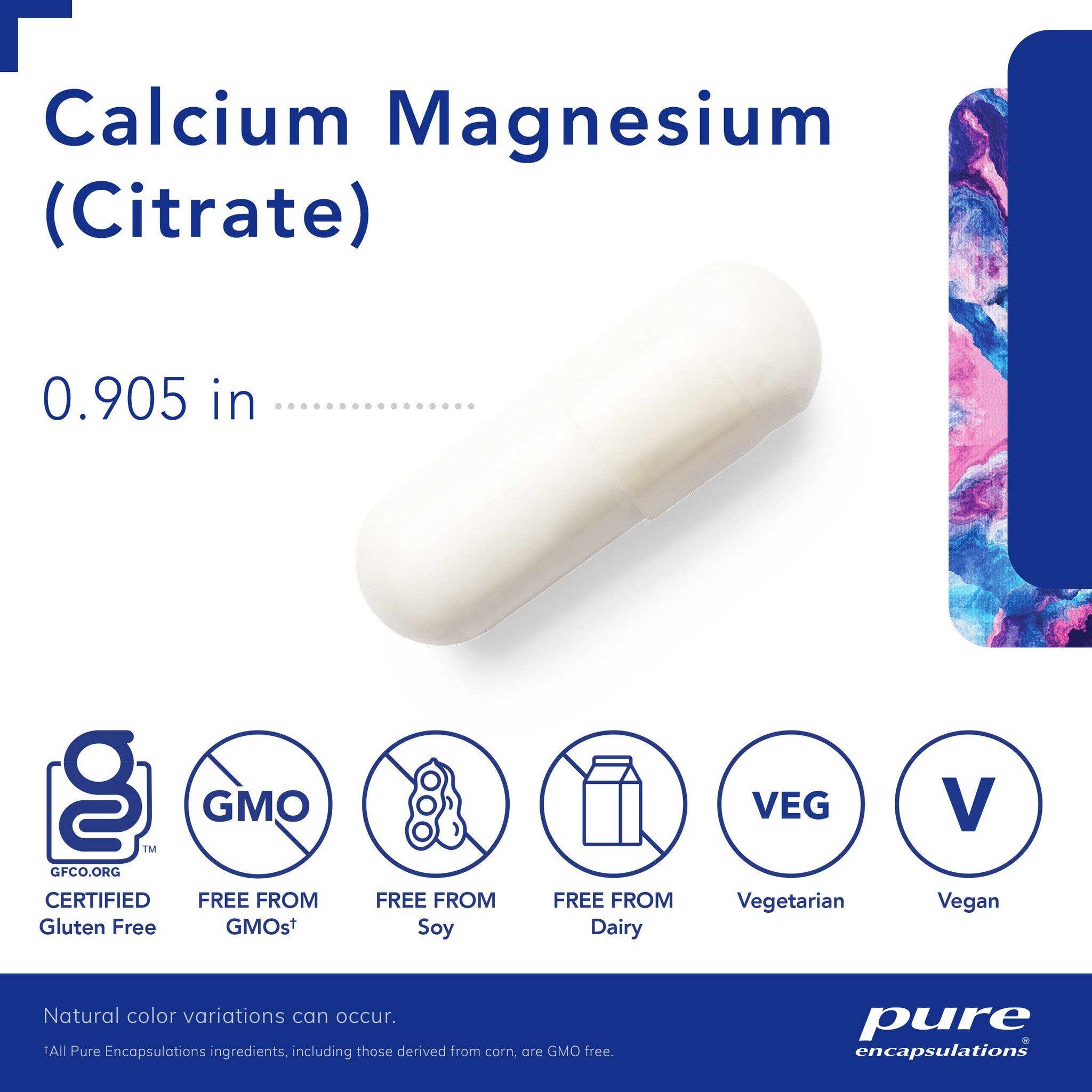 Pure Encapsulations Calcium Magnesium (Citrate)