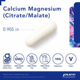 Pure Encapsulations Calcium Magnesium (Citrate/Malate)